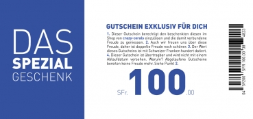 Gutschein im Wert von 100.- CHF