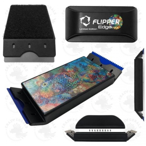 Flipper Edge Limited Edition Puffer 2 in 1 Floating Magnetic Aquarium Algae Cleaner (Standard)