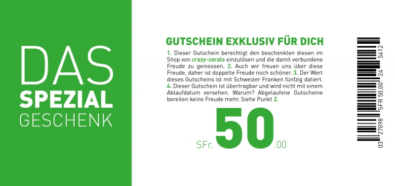 Gutschein im Wert von 50.- CHF